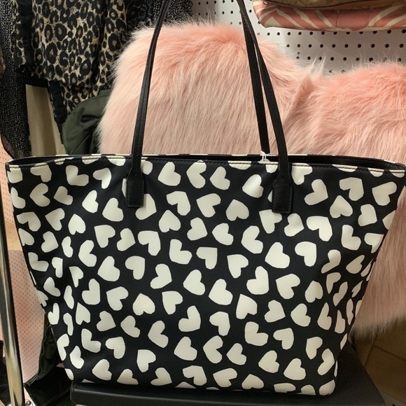 Kate Spade Heart Tote Rare Bag Valentines Day - Picture 2 of 2
